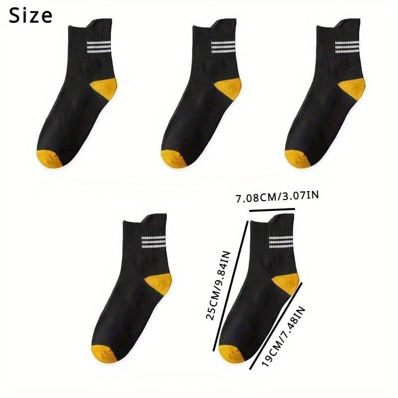 Men's Breathable Crew Socks for All Seasons