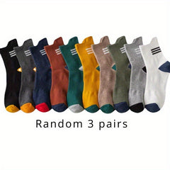 Men's Breathable Crew Socks for All Seasons