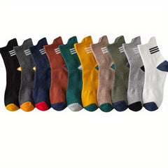 Men's Breathable Crew Socks for All Seasons