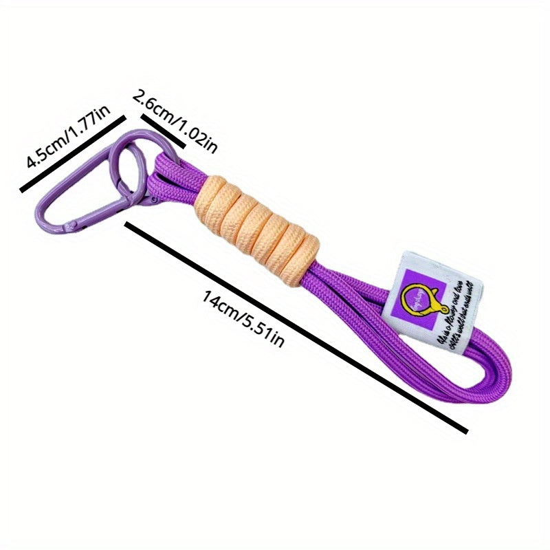 2pcs Nylon Rope Keychain Mountaineering Buckle Accessories
