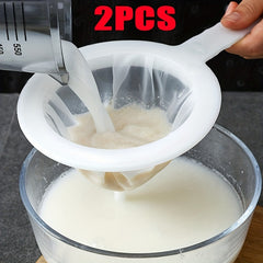 2pcs Mesh Strainers for Food Flour Juice Tea Kitchen Supplies