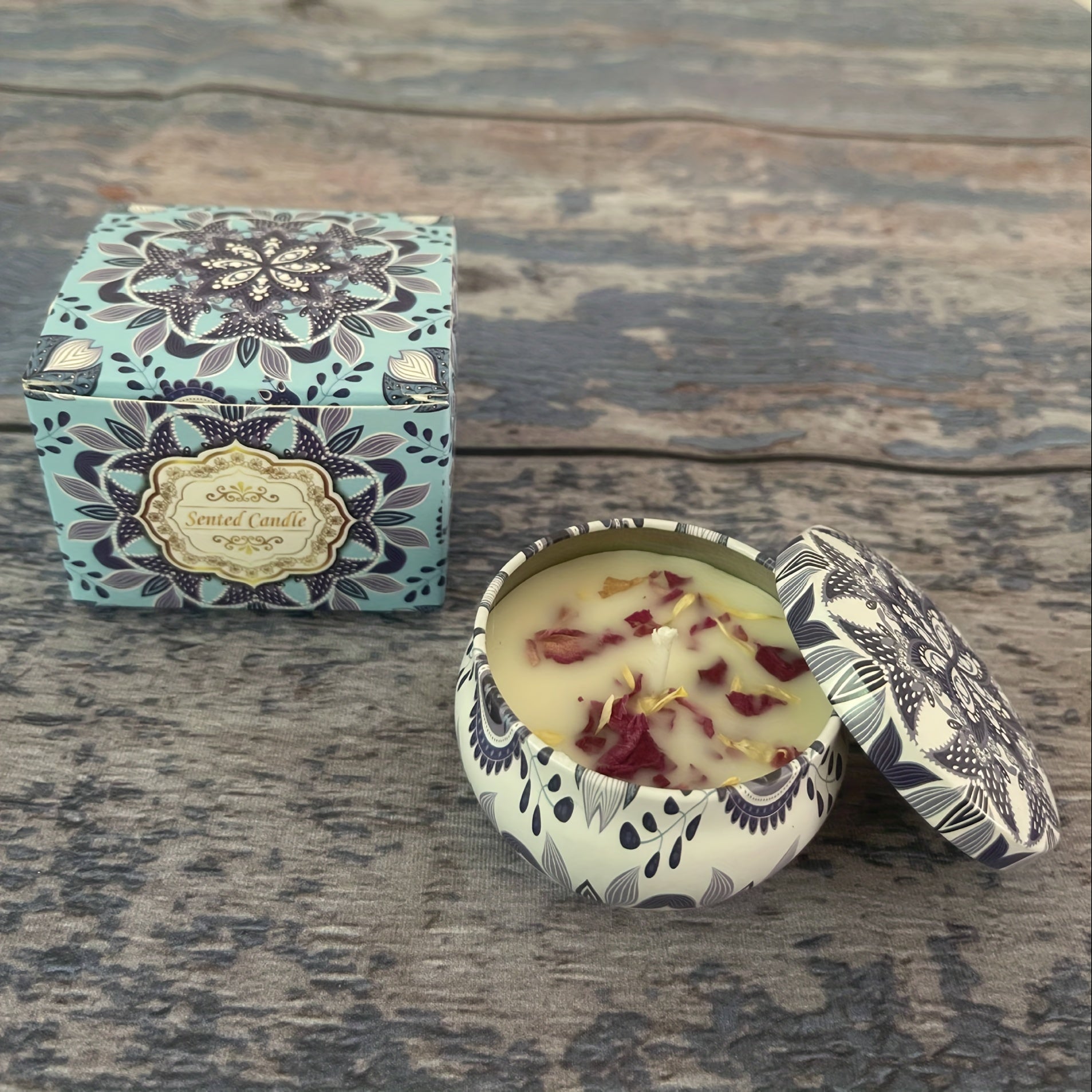 2-Pack 8oz Aromatherapy Candles Home Bath Yoga Scented Soy Wax Gift Set