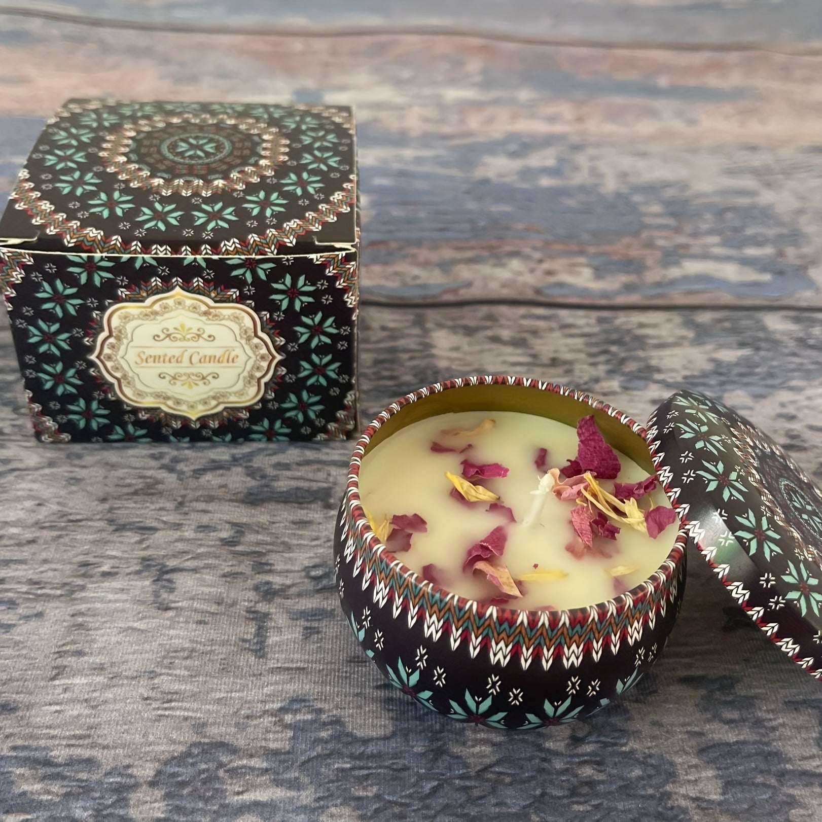 2-Pack 8oz Aromatherapy Candles Home Bath Yoga Scented Soy Wax Gift Set