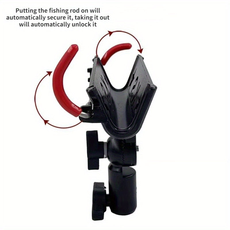 Automatic Locking Rod Holder for Bank Fishing