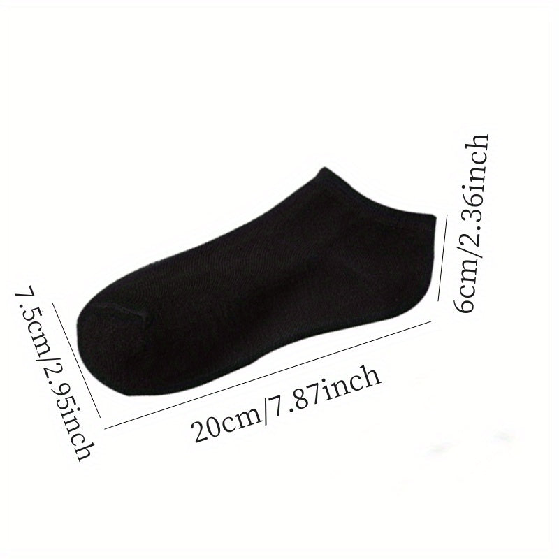 Men's Solid Liner Anklets Socks Soft Sweat Absorbent for Outdoor Wear