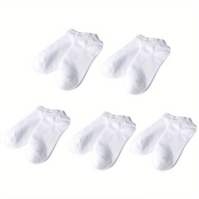 Men's Solid Liner Anklets Socks Soft Sweat Absorbent for Outdoor Wear