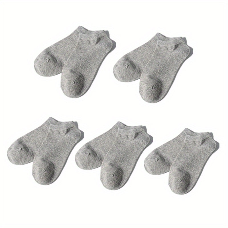 Men's Solid Liner Anklets Socks Soft Sweat Absorbent for Outdoor Wear