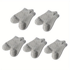 Men's Solid Liner Anklets Socks Soft Sweat Absorbent for Outdoor Wear