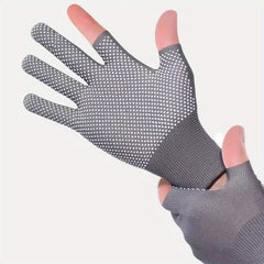 Men's Outdoor Half Finger Sunscreen Gloves Non Slip Touch Screen