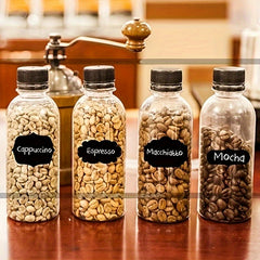 36pcs Reusable Food Storage Container Labels Waterproof Blackboard Sticker