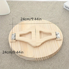 Bamboo Sofa Armrest Clip-On Tray TV Snack Remote Control Coffee Table