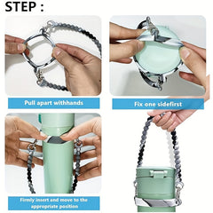 Silicone Water Bottle Handle for Hiking Travel Camping