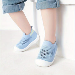 Baby Girls' Woven Slip On Low Top Shoes - Lightweight Breathable Walking Shoes