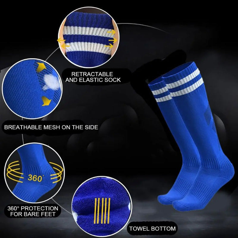Boy's Over The Knee High Sport Socks - Sweat Absorbing & Breathable Socks