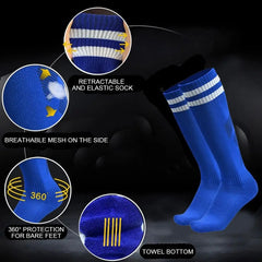 Boy's Over The Knee High Sport Socks - Sweat Absorbing & Breathable Socks