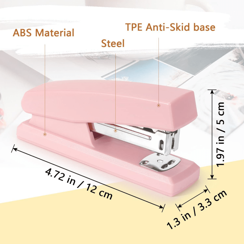1pc Portable Durable Office Stapler for Desk