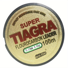 100M 328.08ft Fluorocarbon Coated Fishing Line Clear Carbon Fiber Leader Line