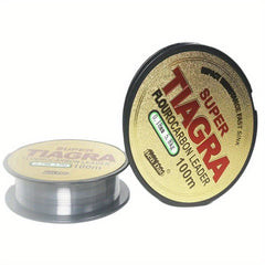 100M 328.08ft Fluorocarbon Coated Fishing Line Clear Carbon Fiber Leader Line