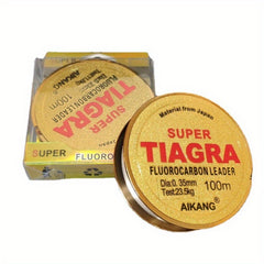 100M 328.08ft Fluorocarbon Coated Fishing Line Clear Carbon Fiber Leader Line