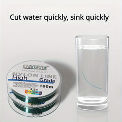 100M Nylon Fishing Line Sea Pole Line Transparent Main Line Ice Fishing