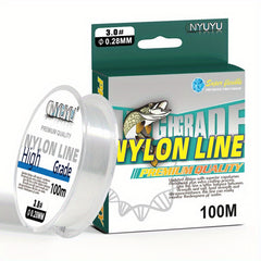 100M Nylon Fishing Line Sea Pole Line Transparent Main Line Ice Fishing
