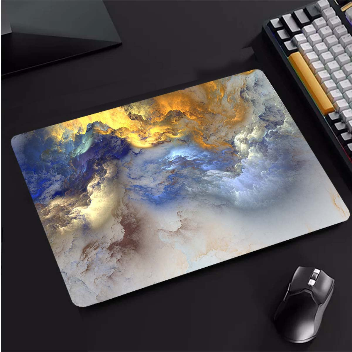 Space Galaxy Landscape HD Mouse Pad Gaming Accessory
