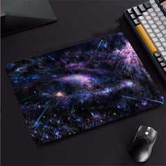 Space Galaxy Landscape Mouse Pad HD Office Gaming Accessories Non Slip Sewn Edge