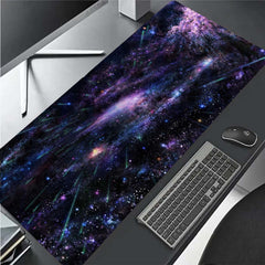 Space Galaxy Landscape Mouse Pad HD Office Gaming Accessories Non Slip Sewn Edge