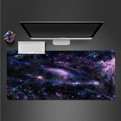 Space Galaxy Landscape Mouse Pad HD Office Gaming Accessories Non Slip Sewn Edge