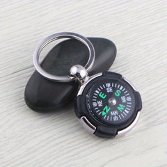 Men's Compass Tire Shape Pendant Keychain for Car Keys