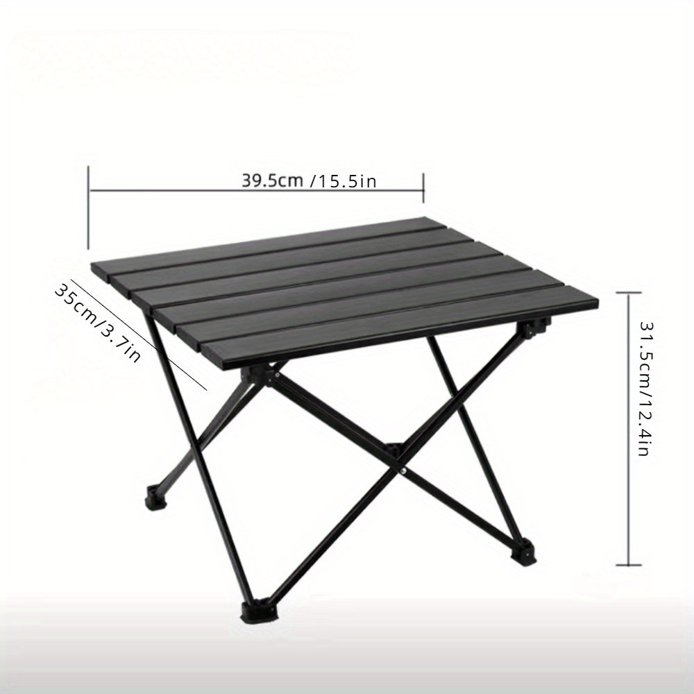 Outdoor Folding Table Picnic Camping Beach Aluminum Alloy Roll Up