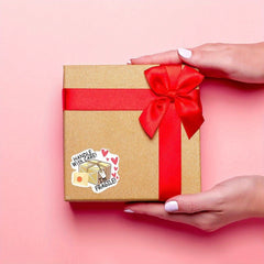 500pcs Fragile With Box Thank You Stickers Small Business Packaging
