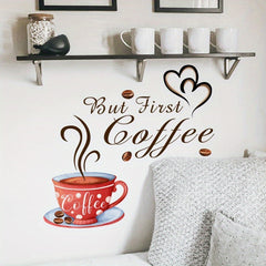 Coffee Decal Wall Sticker for Kitchen Background Decoration