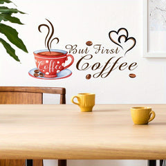 Coffee Decal Wall Sticker for Kitchen Background Decoration