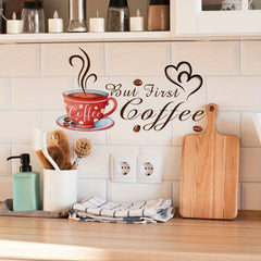 Coffee Decal Wall Sticker for Kitchen Background Decoration