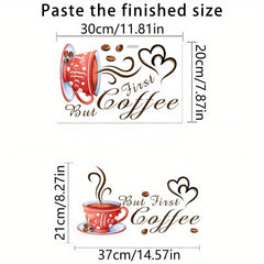 Coffee Decal Wall Sticker for Kitchen Background Decoration