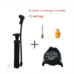Portable Air Pump Set With Needle Net Bag Ball Bag Basketball Pump Set