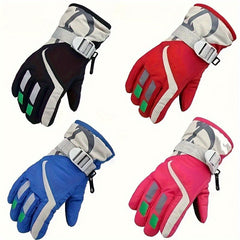 Kids Winter Skiing Gloves Waterproof & Windproof for Outdoor Activities