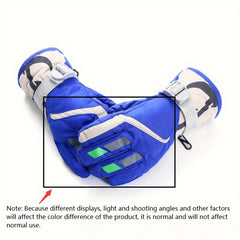 Kids Skiing Gloves Windproof Waterproof Winter Outdoor Hiking