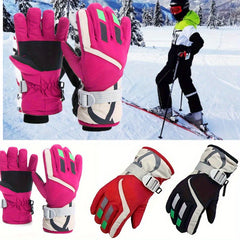 Kids Skiing Gloves Windproof Waterproof Winter Outdoor Hiking
