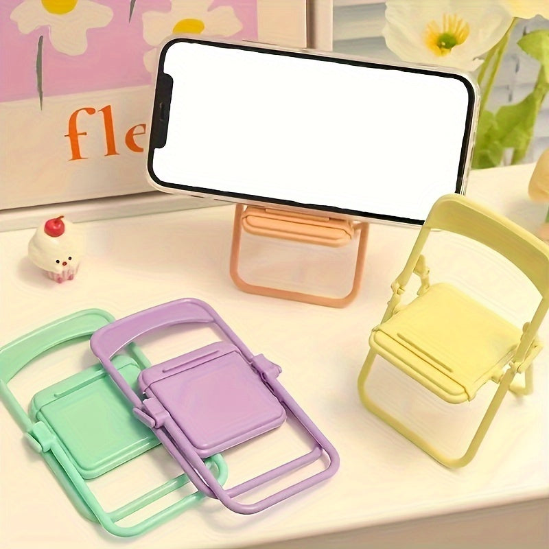 4pcs Macaroon Mobile Phone Stand Decoration