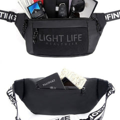 Men's Large Capacity Waist Bag Single Shoulder Chest Bag for Mountain Biking