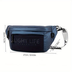 Men's Large Capacity Waist Bag Single Shoulder Chest Bag for Mountain Biking