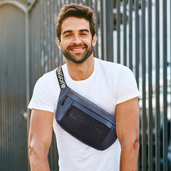 Men's Large Capacity Waist Bag Single Shoulder Chest Bag for Mountain Biking