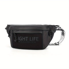Men's Large Capacity Waist Bag Single Shoulder Chest Bag for Mountain Biking