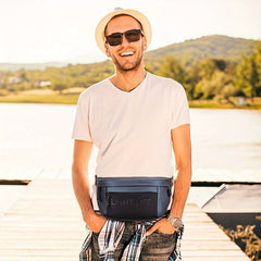 Men's Large Capacity Waist Bag Single Shoulder Chest Bag for Mountain Biking