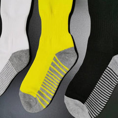 Teen's Over Knee Striped Sport Socks for Football Running