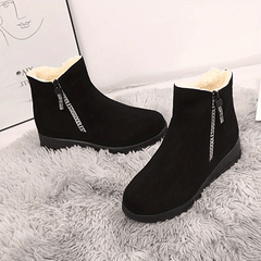 Non-slip Thickened Warm Fleece Lined Snow Boots - Winter Warm Solid