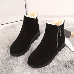 Non-slip Thickened Warm Fleece Lined Snow Boots - Winter Warm Solid