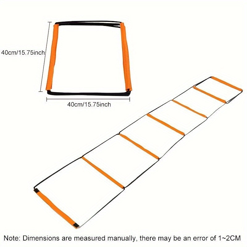 8 10rungs Agility Ladder Hurdle w/ Bag Speed Flex Training